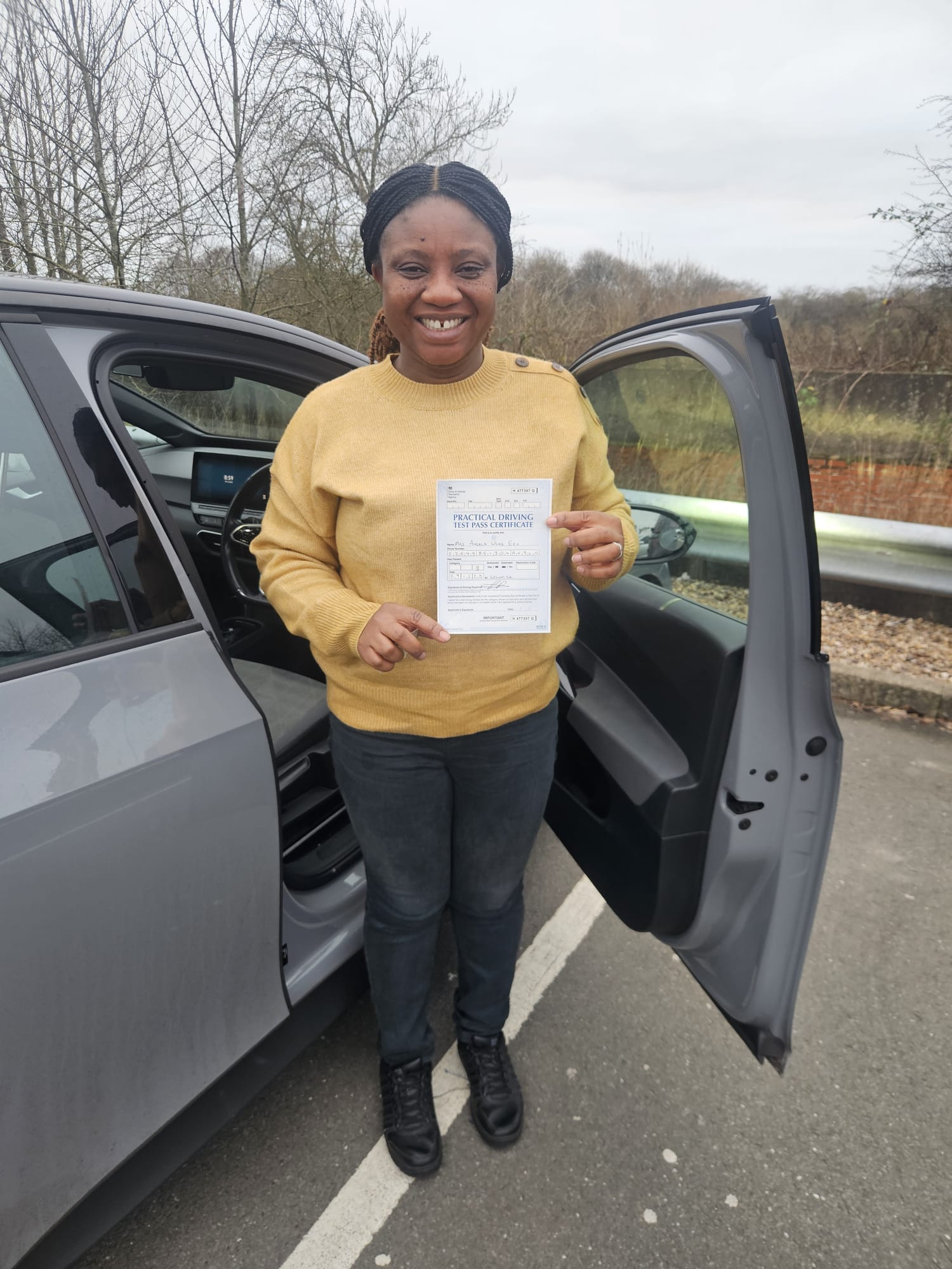 Auto Drivers pupil passing their driving test